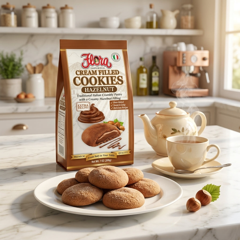 Cream Filled Cookies - Hazelnut – Flora Foods