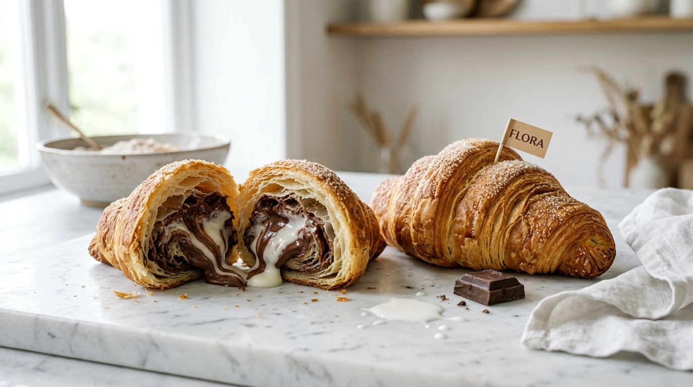 Chocolate & Milk Croissants – Flora Foods