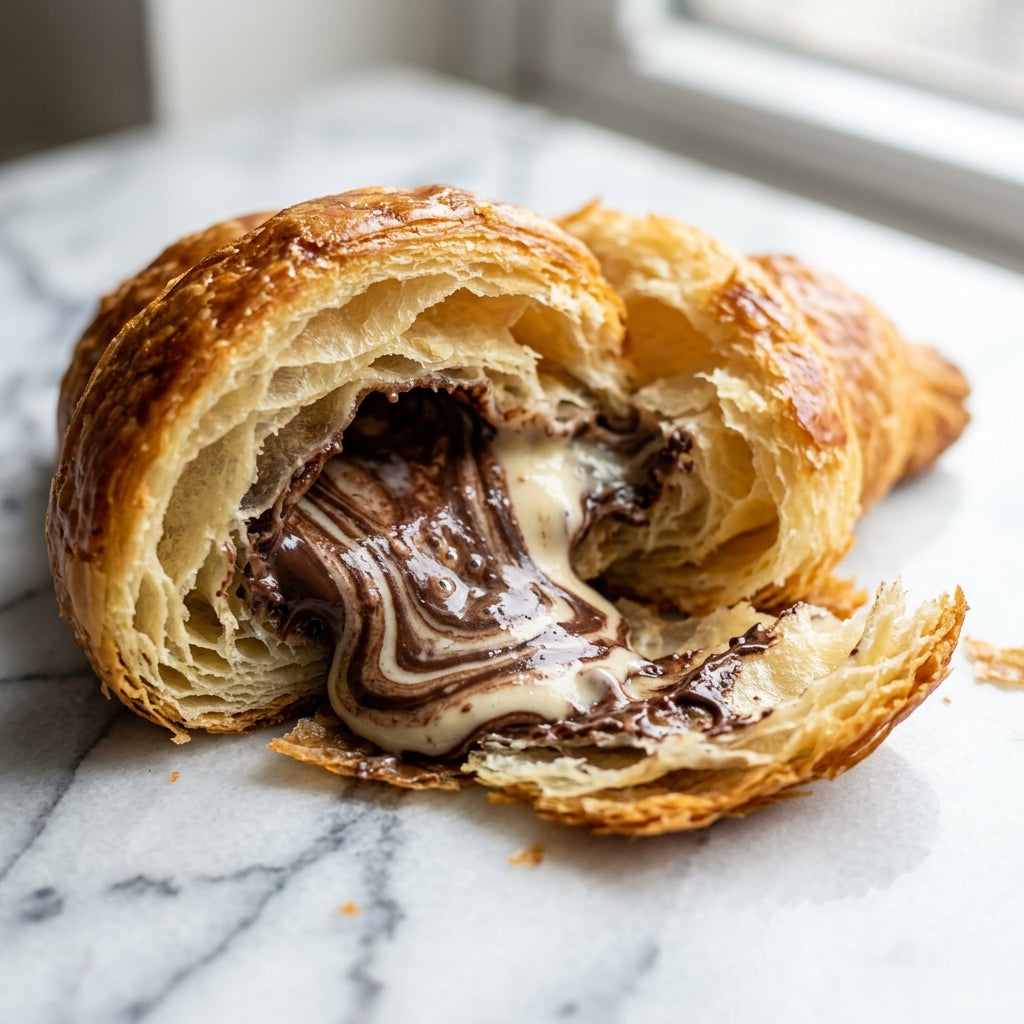 Chocolate & Milk Croissants – Flora Foods