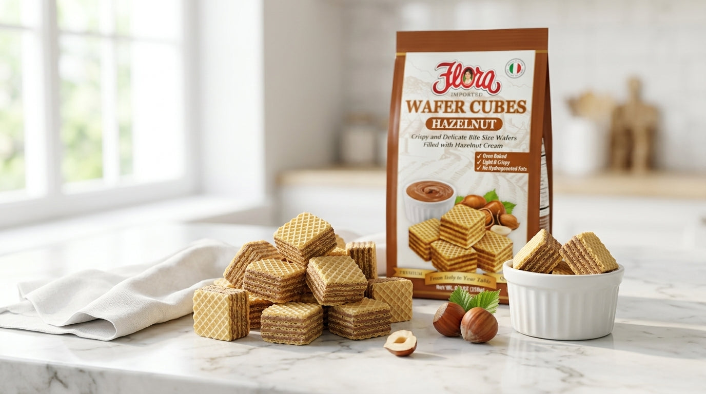 Wafer Cubes - Hazelnut - 8.8 oz | Flora Foods