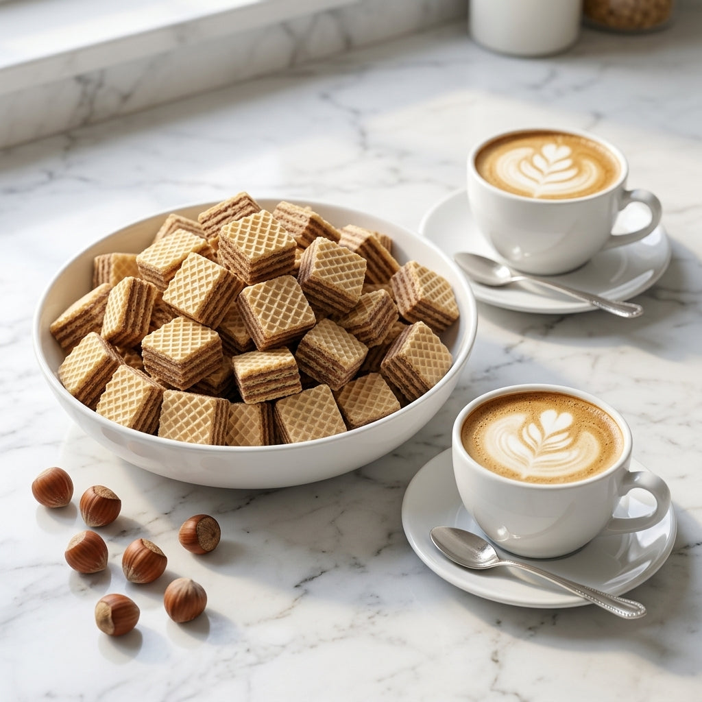 Wafer Cubes - Hazelnut - 8.8 oz | Flora Foods