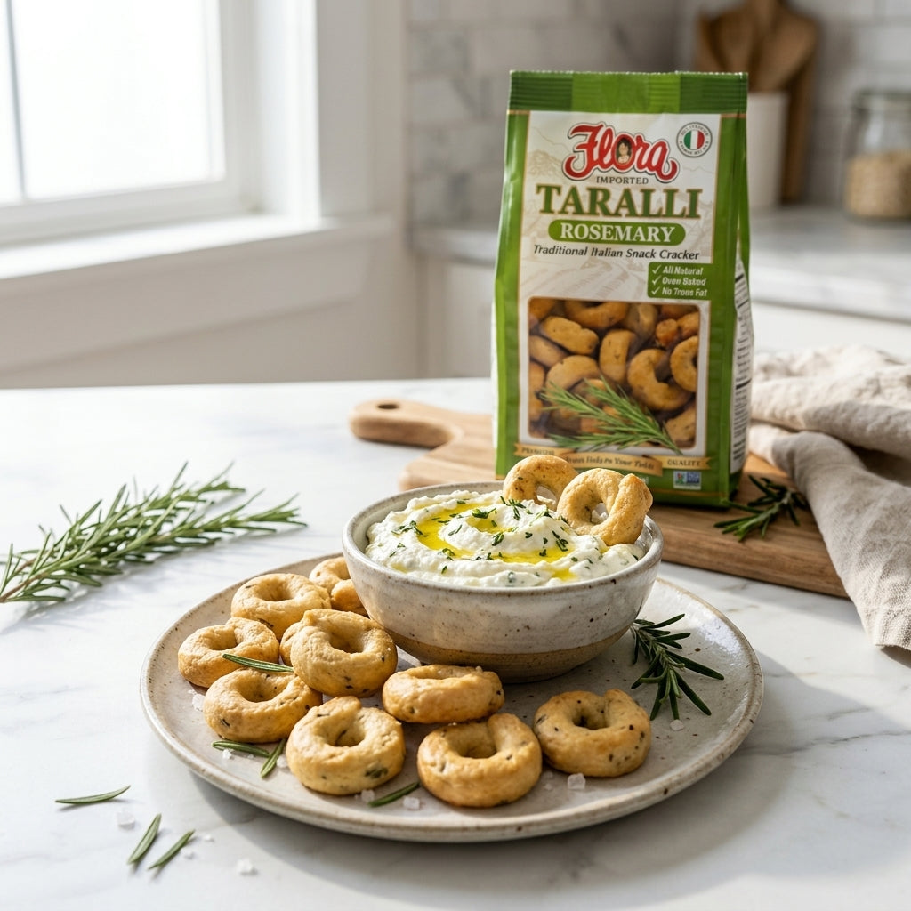 Noli's Rosemary Town 全8種　バラ売り◎ Taralli Rosemary - Italian Snack Crackers – Flora Foods