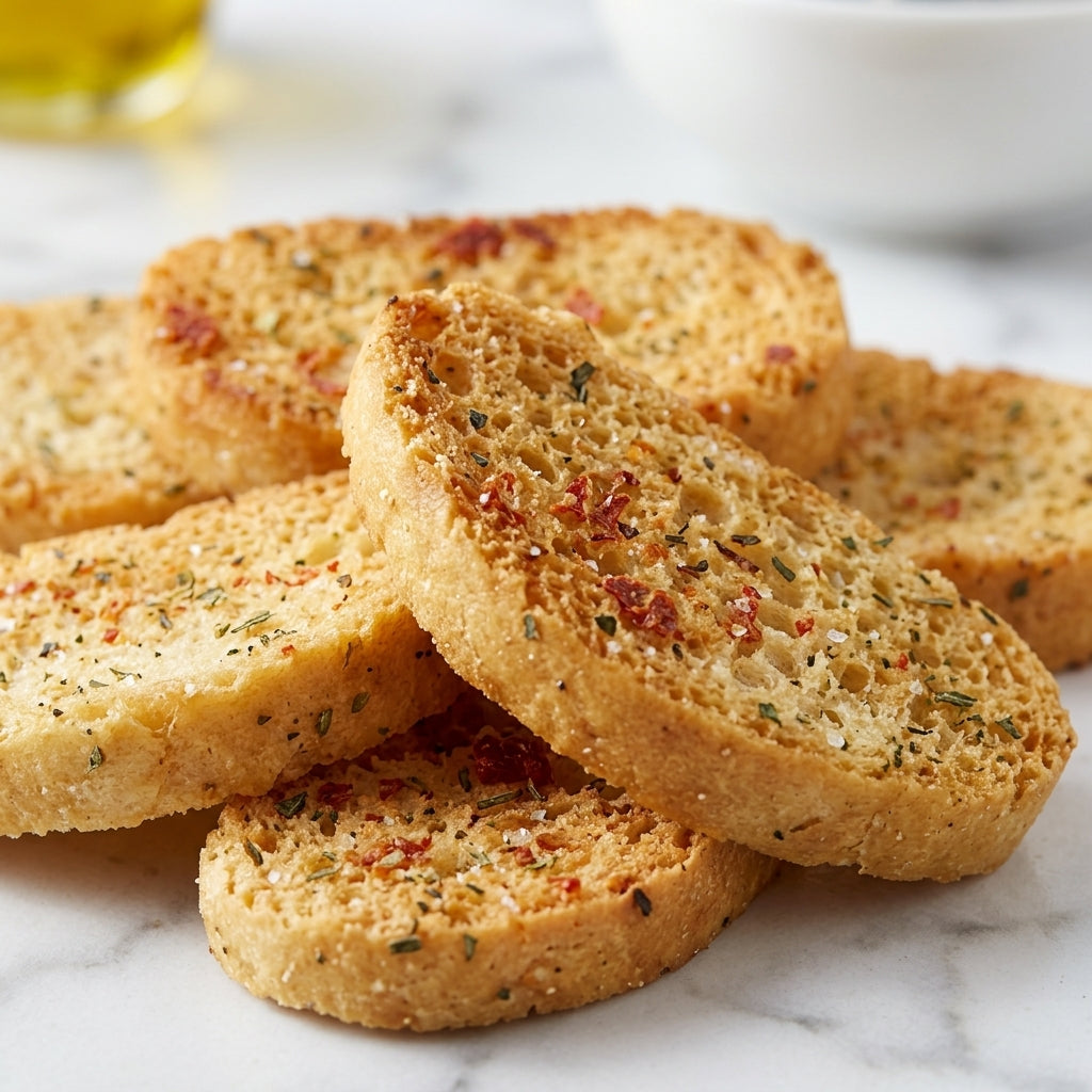 Organic Bruschette Mini Toasts - Tomato and Basil – Flora Foods