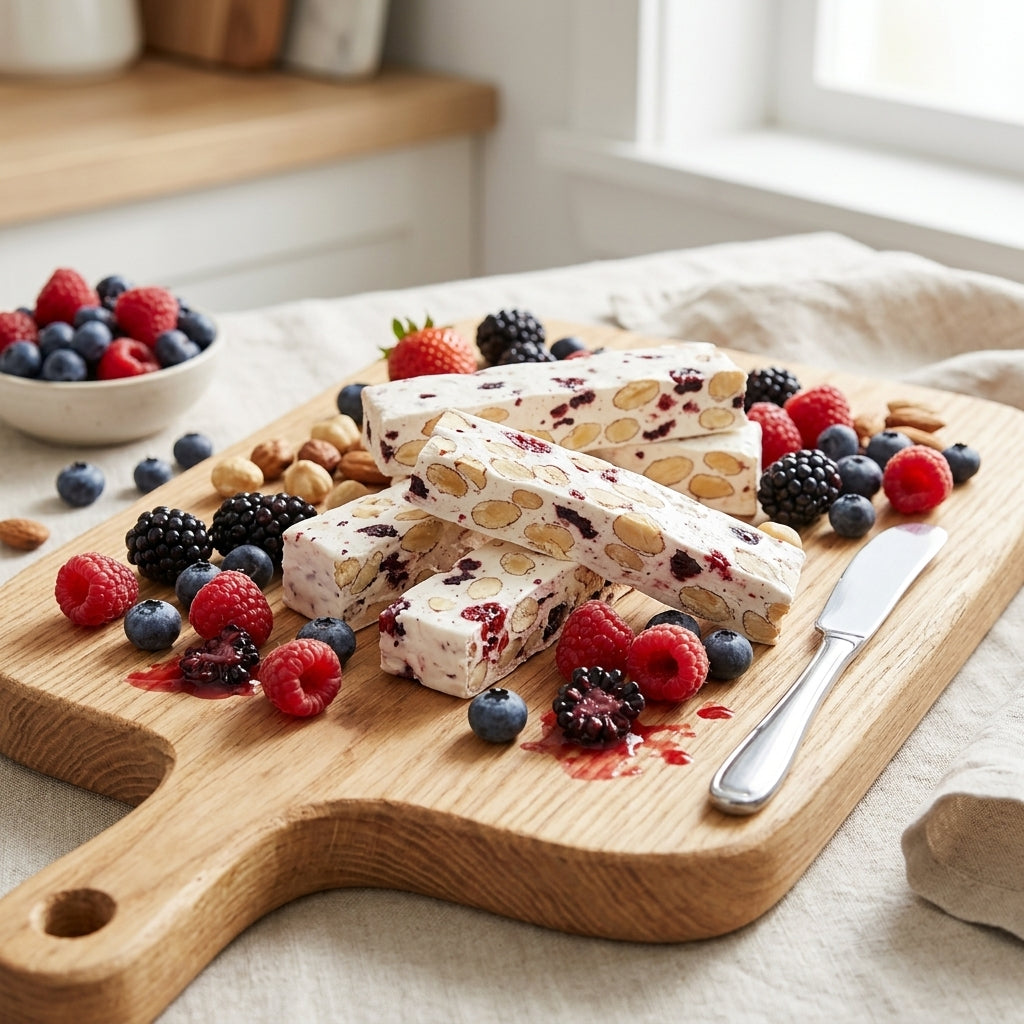 Torrone Frutti di Bosco - Italian Soft Nougat with Almonds & Mixed