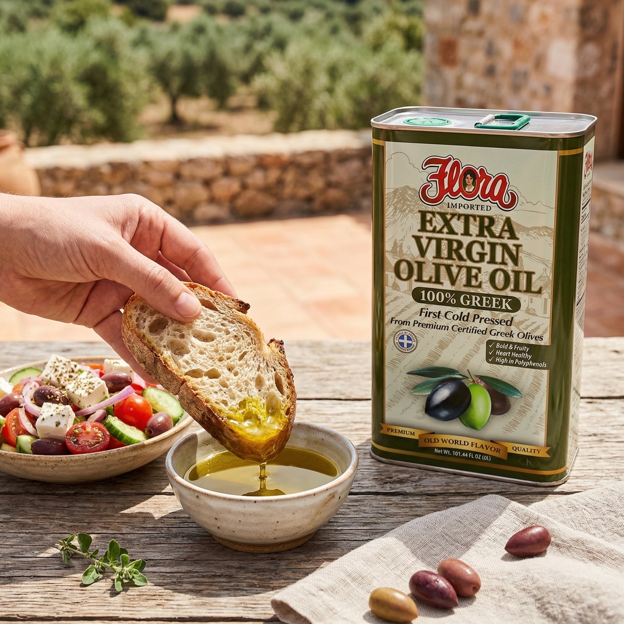 Greek Extra Virgin Olive Oil from Koroneiki Olives - First Cold