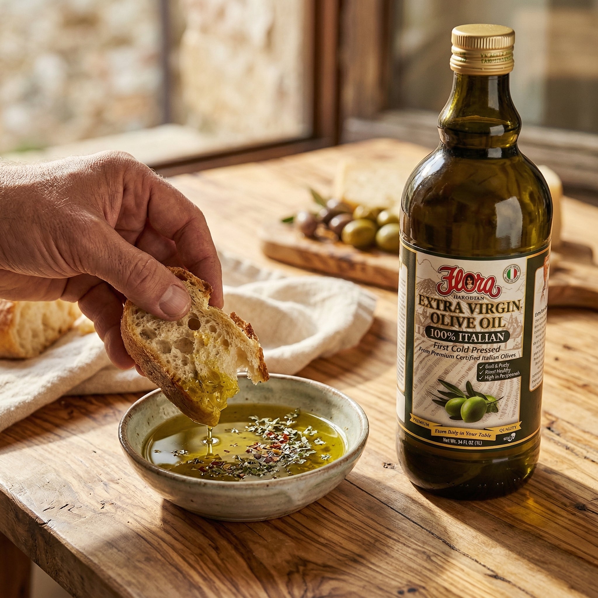 100% Italian Extra Virgin Olive Oil - First Cold Pressed - 1L