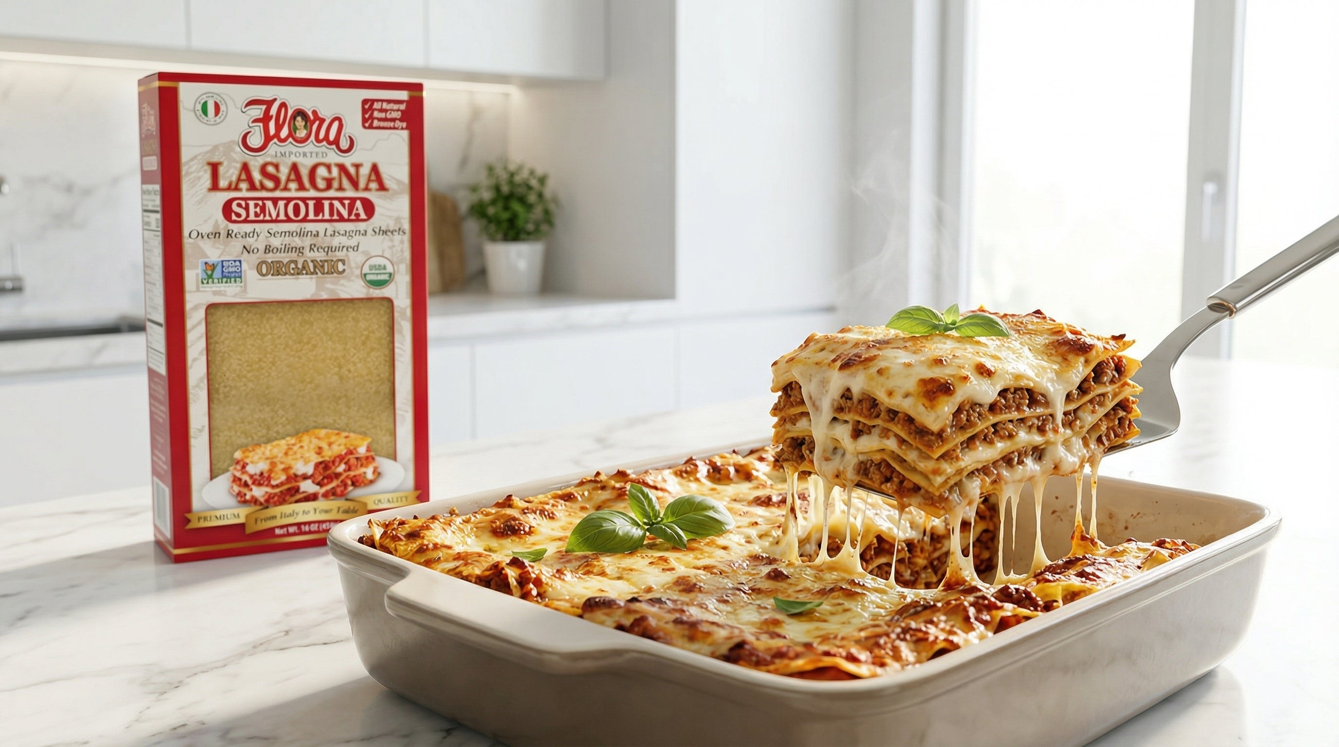 Lasagna Semolina Sheets Oven Ready – Flora Foods