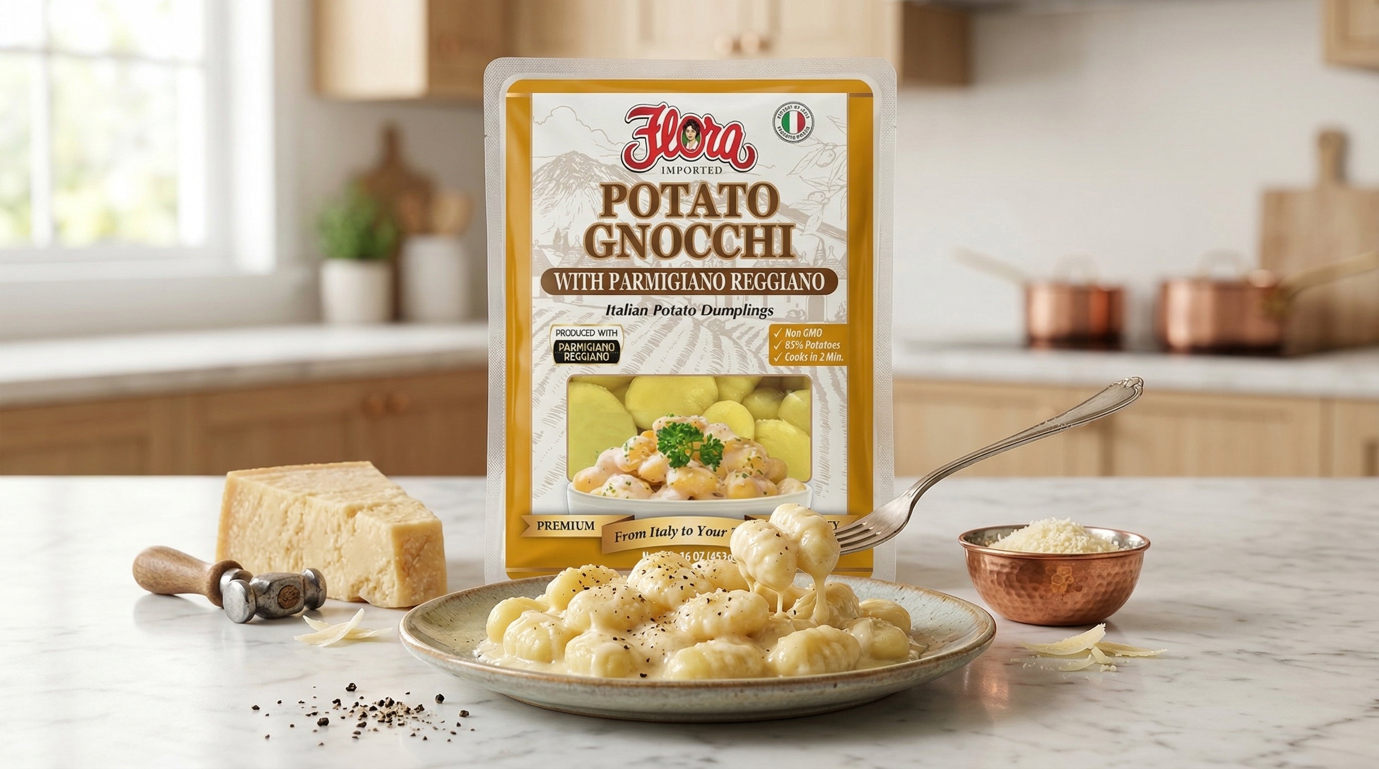 Gnocchi Potato Parmiggiano Reggiano – Flora Foods