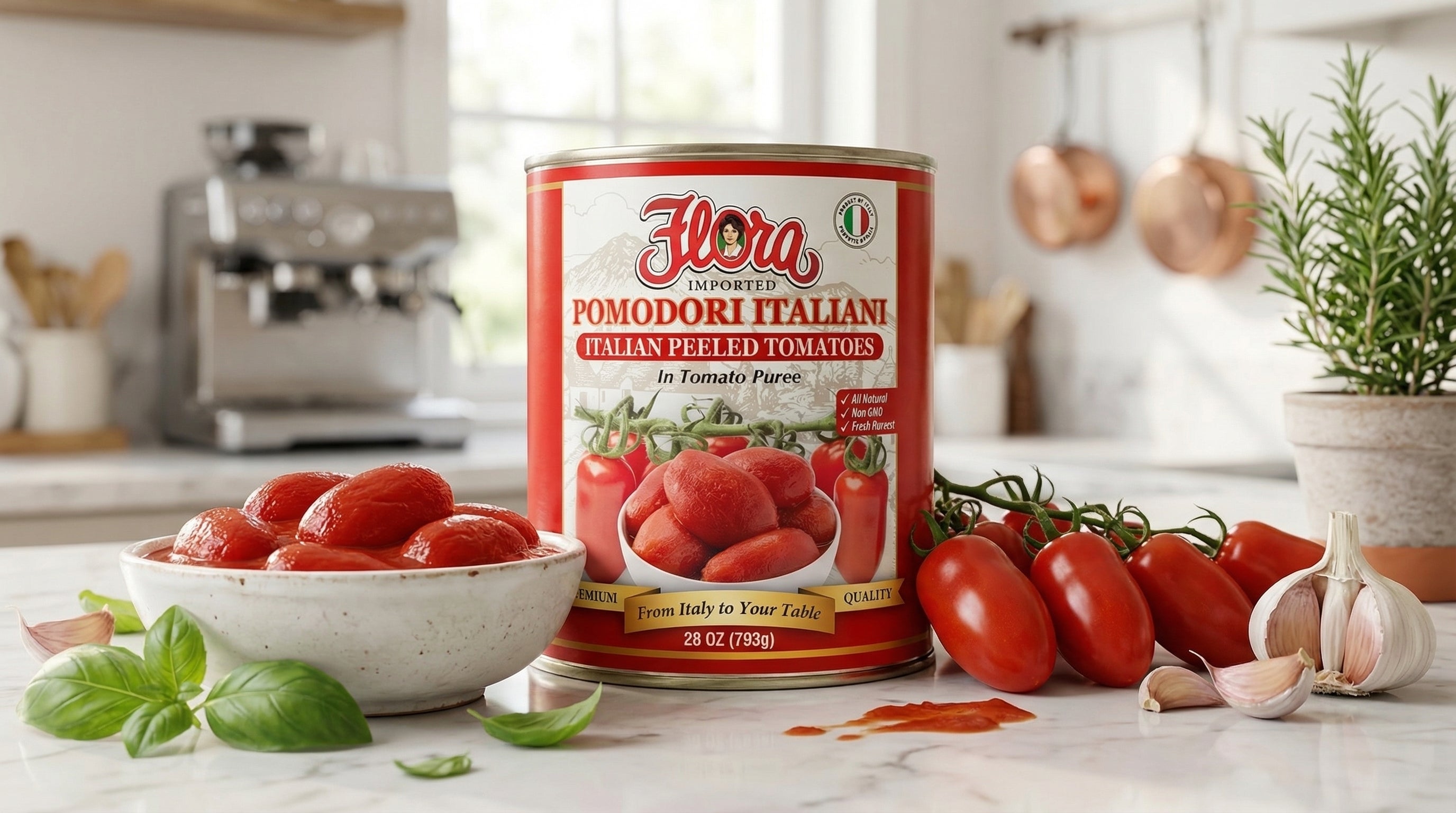 Italian Peeled Tomatoes - 28oz – Flora Foods