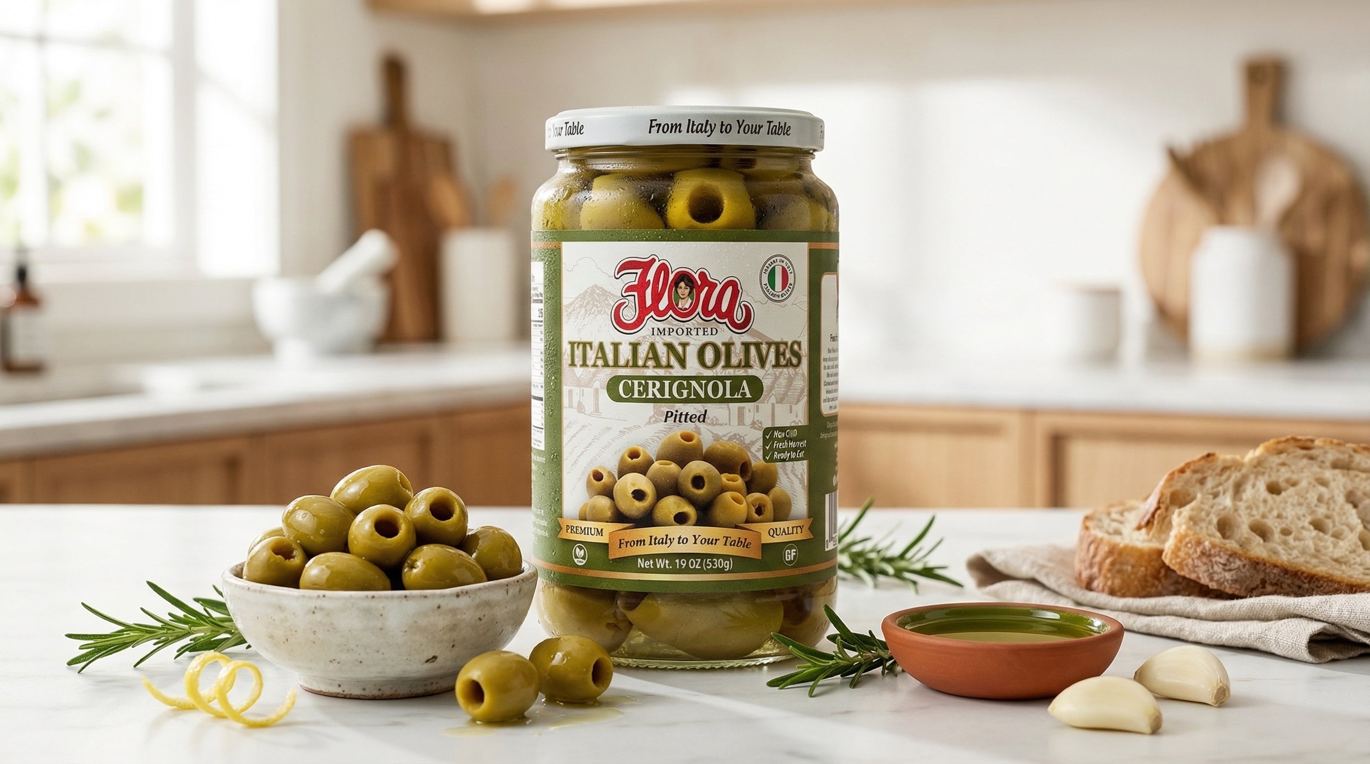 Cerignola Olives Pitted – Flora Foods