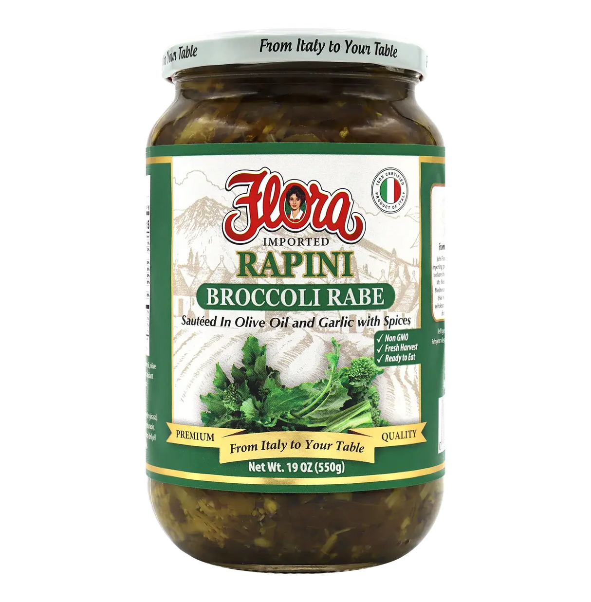 Rapini (Broccoli Rabe) ‚Äì Saut√©ed in Olive Oil &amp; Garlic image 0
