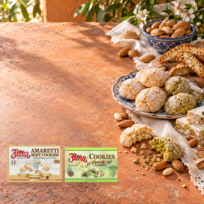 Almond & Amaretti Table Assortment — Two Soft Amaretti Choices