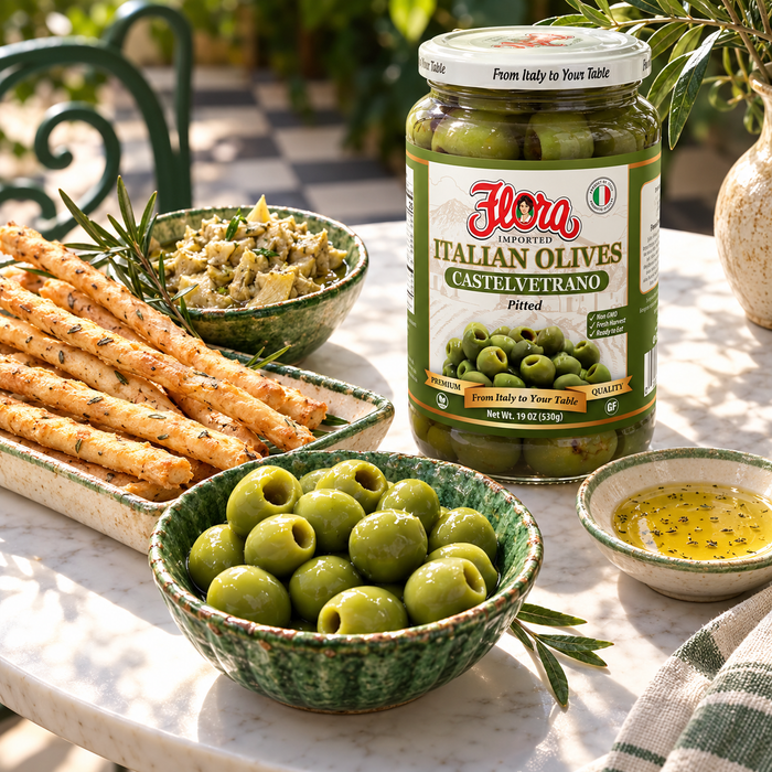 Castelvetrano Garden Hour Aperitivo Set — serving detail one