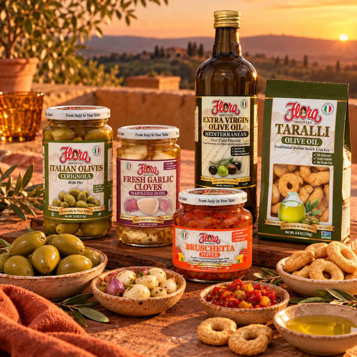 Cerignola Sunset Grazing Collection — included products