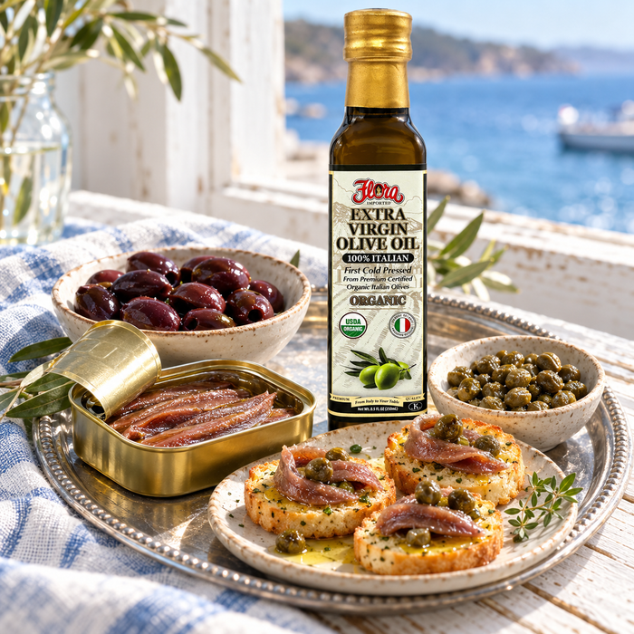 Coastal Anchovy & Toast Aperitivo Kit — serving detail three