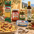Coastal Anchovy Linguine Dinner Set with original products and prepared pasta