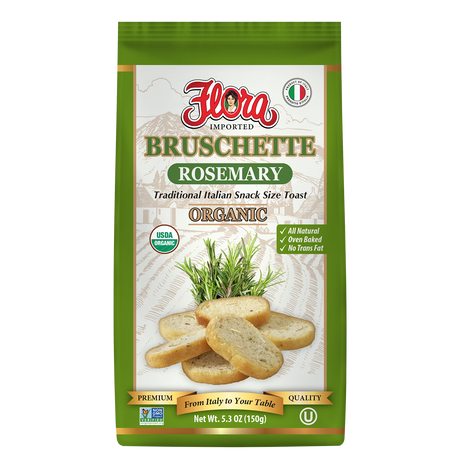 Organic Bruschette Mini Toasts - Rosemary image 0