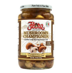 Grilled Mushrooms Champignon Marinated in Oil - 19oz image 0