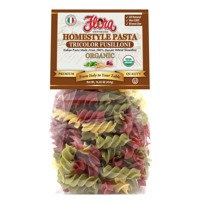 Organic Homestyle Tricolor Fusilloni image 0