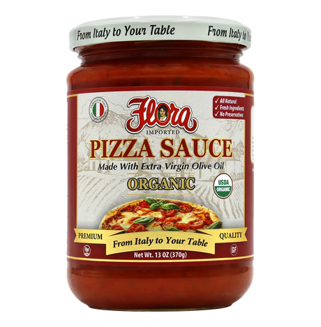 Organic Pizza Sauce ‚Äì Made with Extra Virgin Olive Oil ‚Äì 13 oz image 0