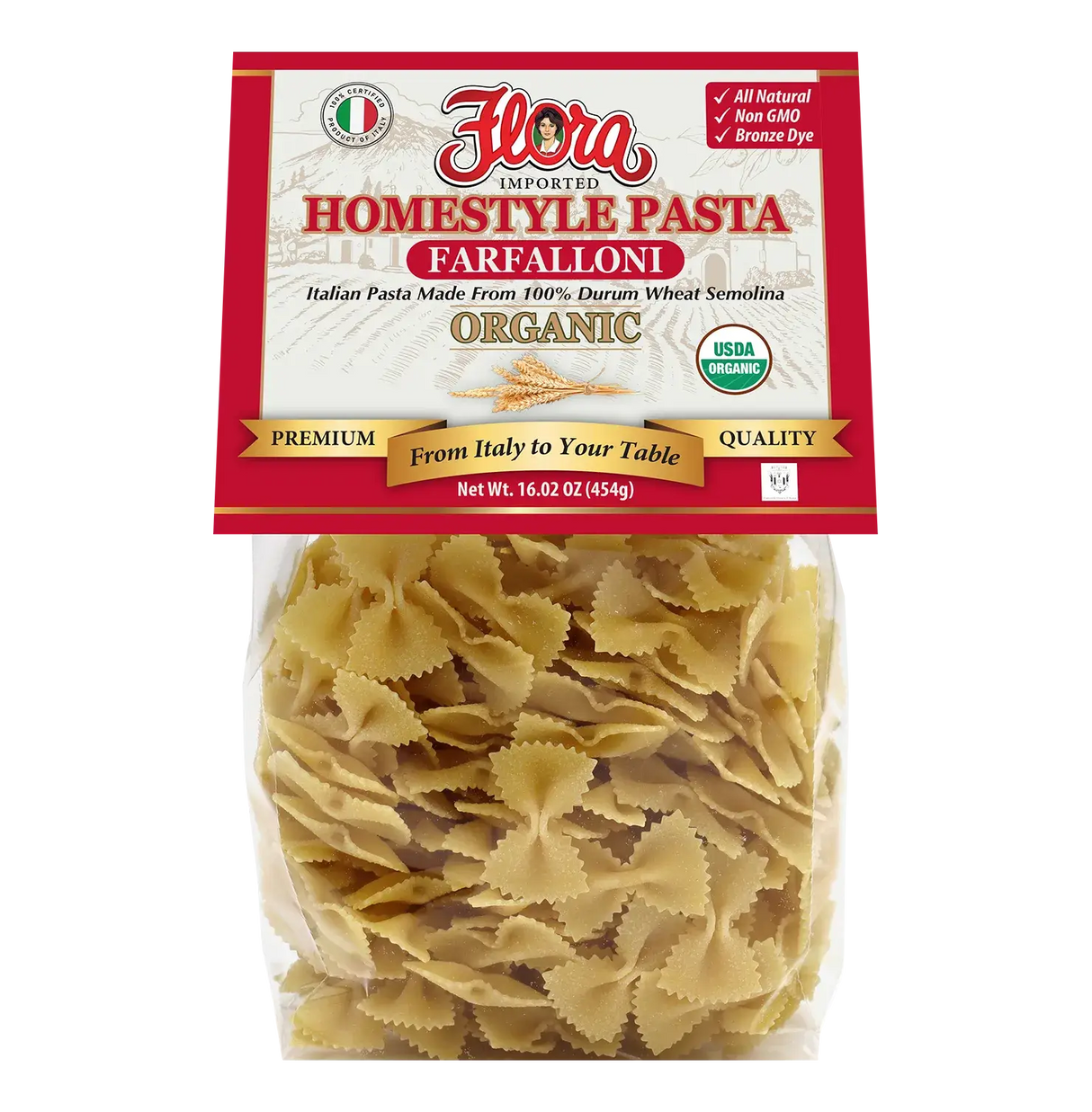 Organic Homestyle Farfalle image 0