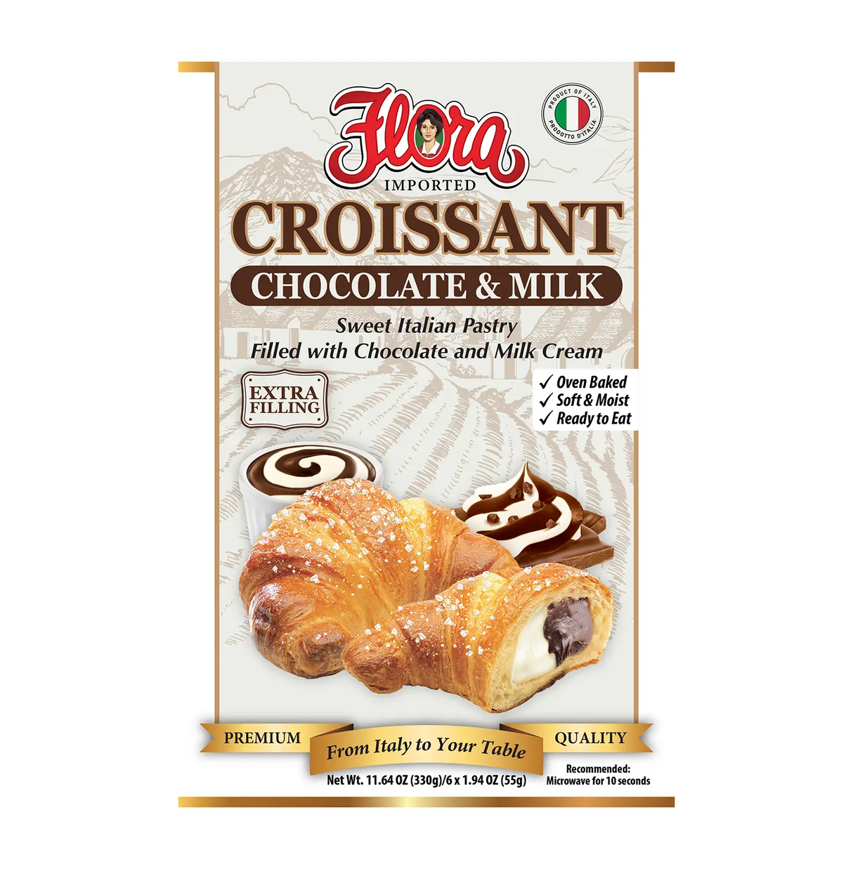 Chocolate & Milk Croissants image 0