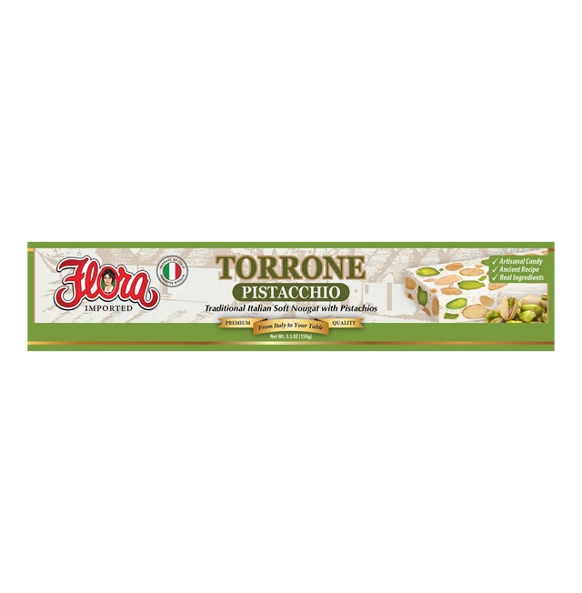 Torrone Pistacchio ‚Äì Italian Soft Nougat with Pistachios (5.3oz) image 0