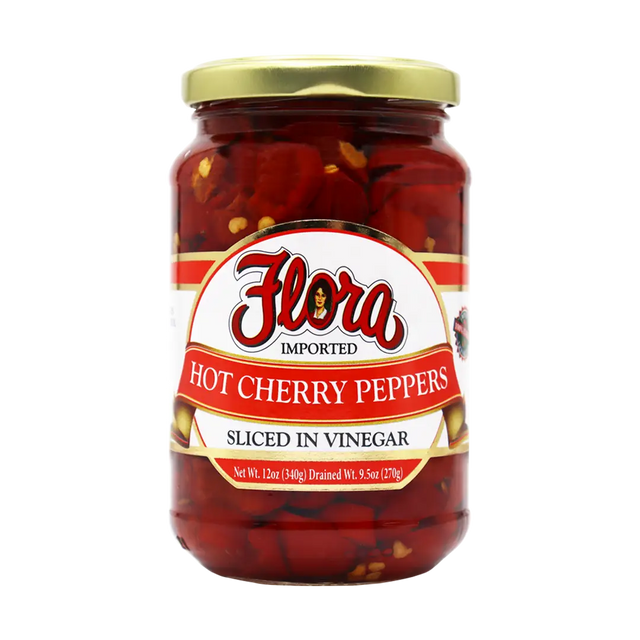 Hot Cherry Peppers Sliced In Vinegar - 12oz image 0