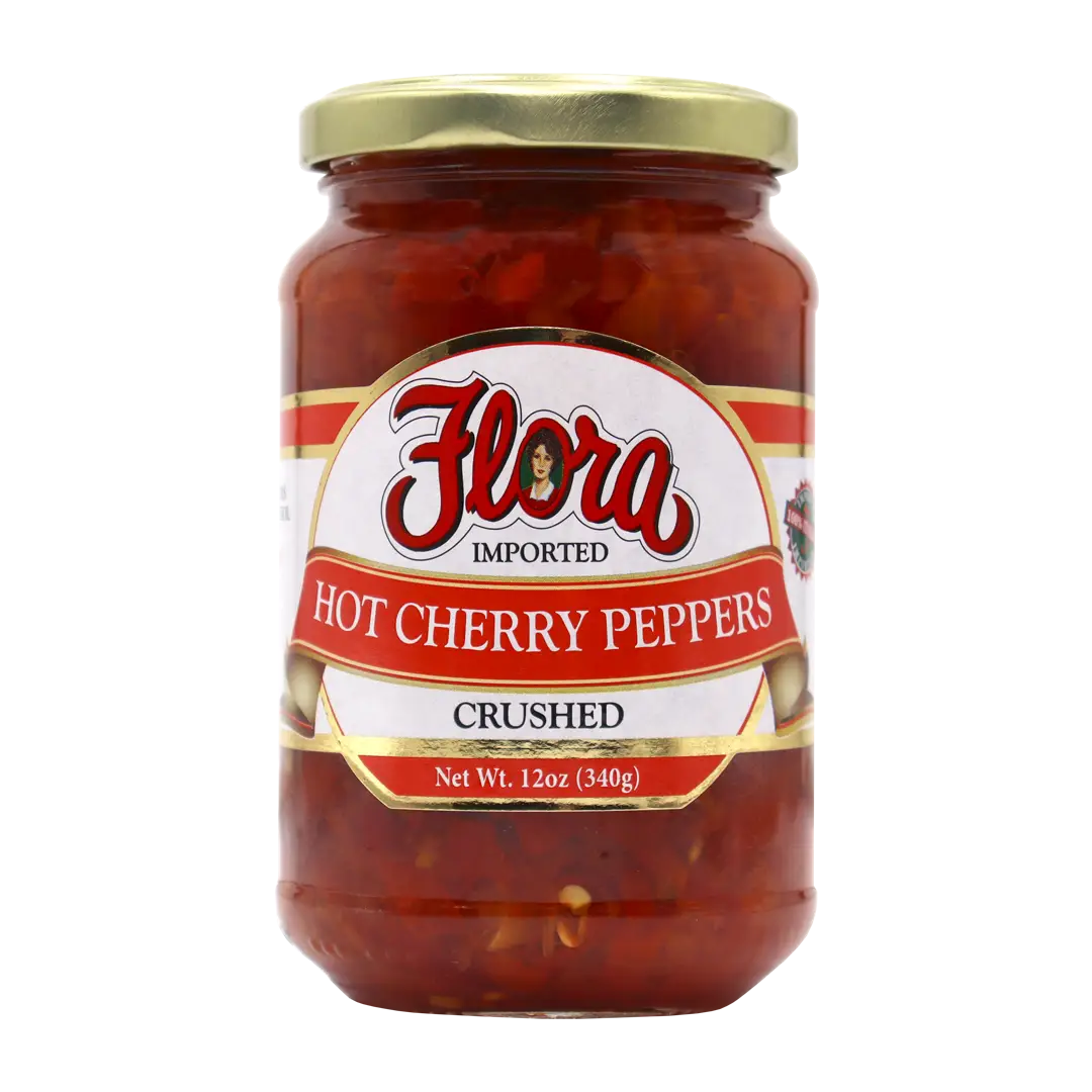 Hot Crushed Cherry Peppers - 12oz image 0