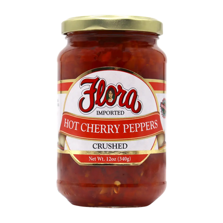Hot Crushed Cherry Peppers - 12oz image 0