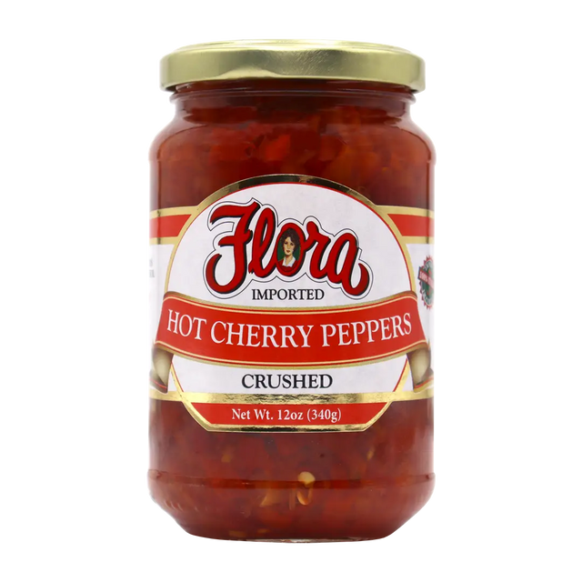 Hot Crushed Cherry Peppers - 12oz image 0