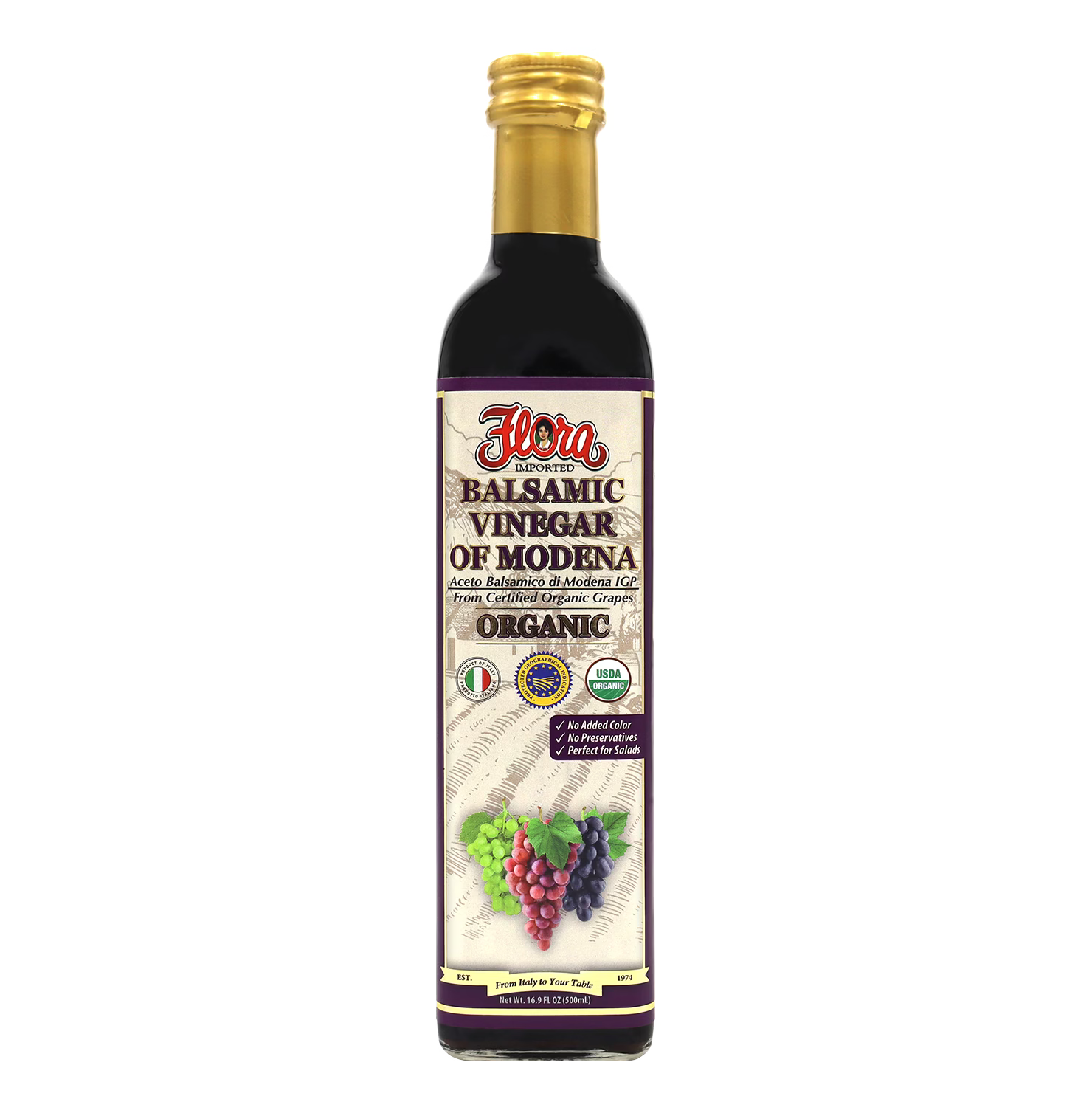 Organic Balsamic Vinegar Of Modena - 16.9oz – Flora Foods