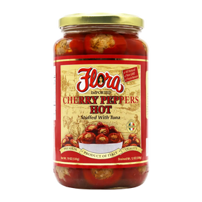 Hot Cherry Peppers Stuffed With Tuna - 19oz image 0