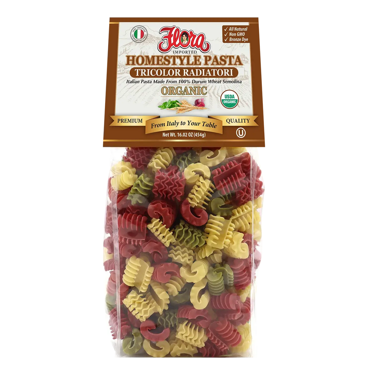 Organic Homestyle Tricolor Radiatori image 0