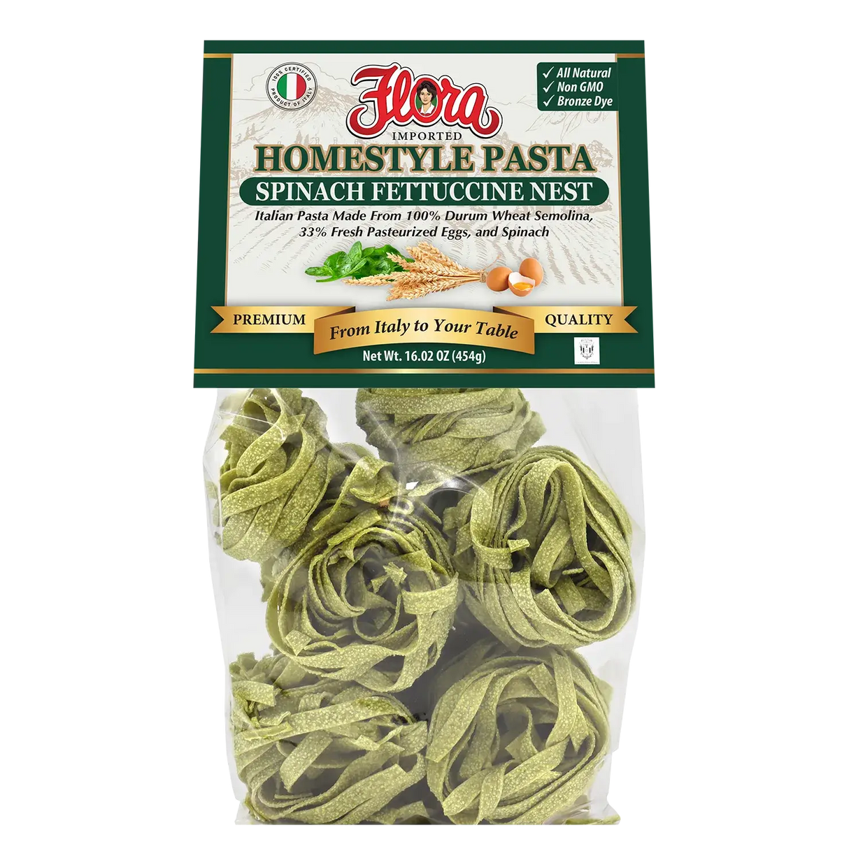 Homestyle Spinach Fettuccine image 0