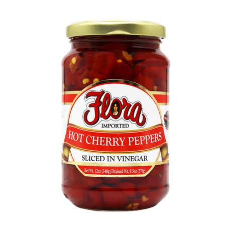 Hot Cherry Peppers Sliced In Vinegar - 12oz image 0