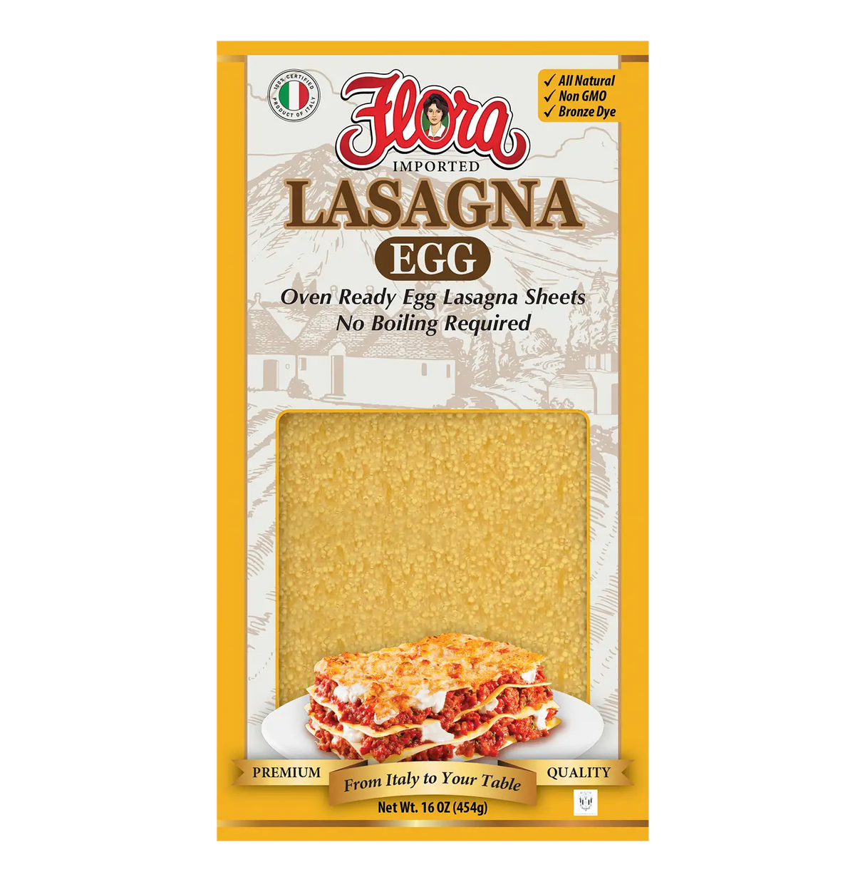Lasagna All'uovo - Oven Ready Egg Lasagna Sheets image 0