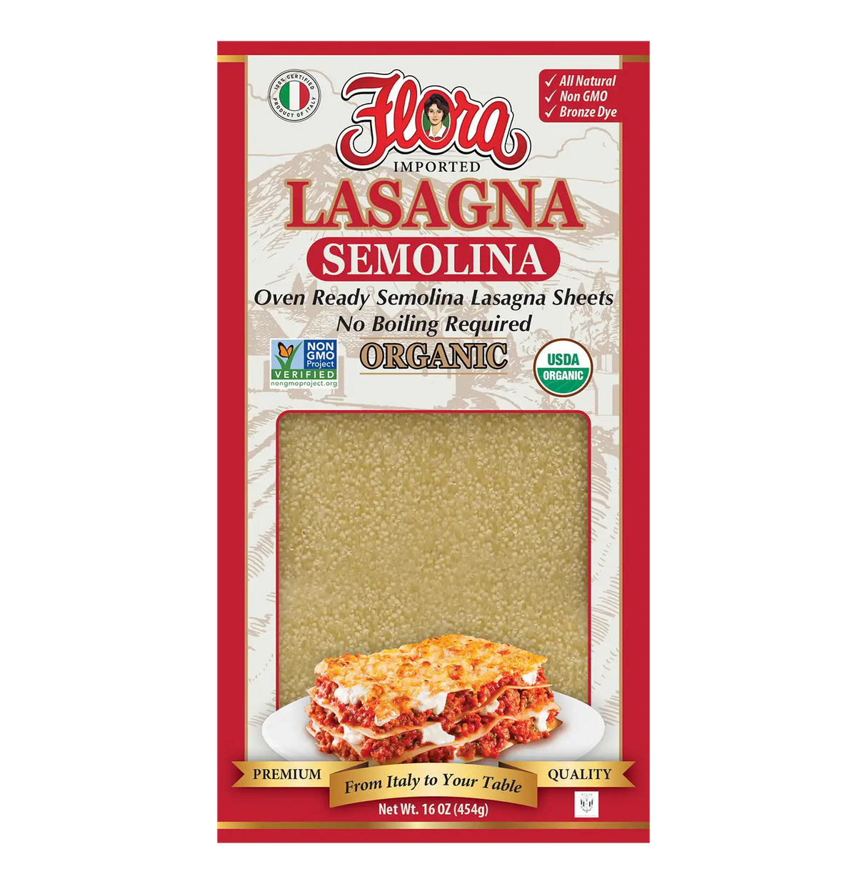 Lasagna Semolina Sheets Oven Ready image 0