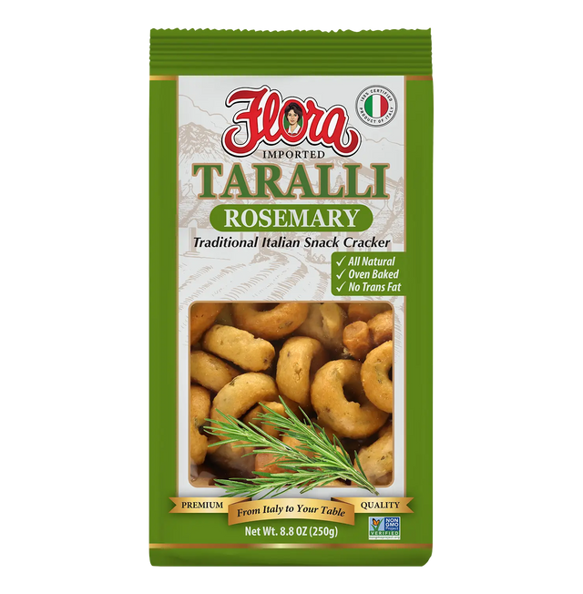 Taralli Rosemary ‚Äì Italian Snack Crackers image 0