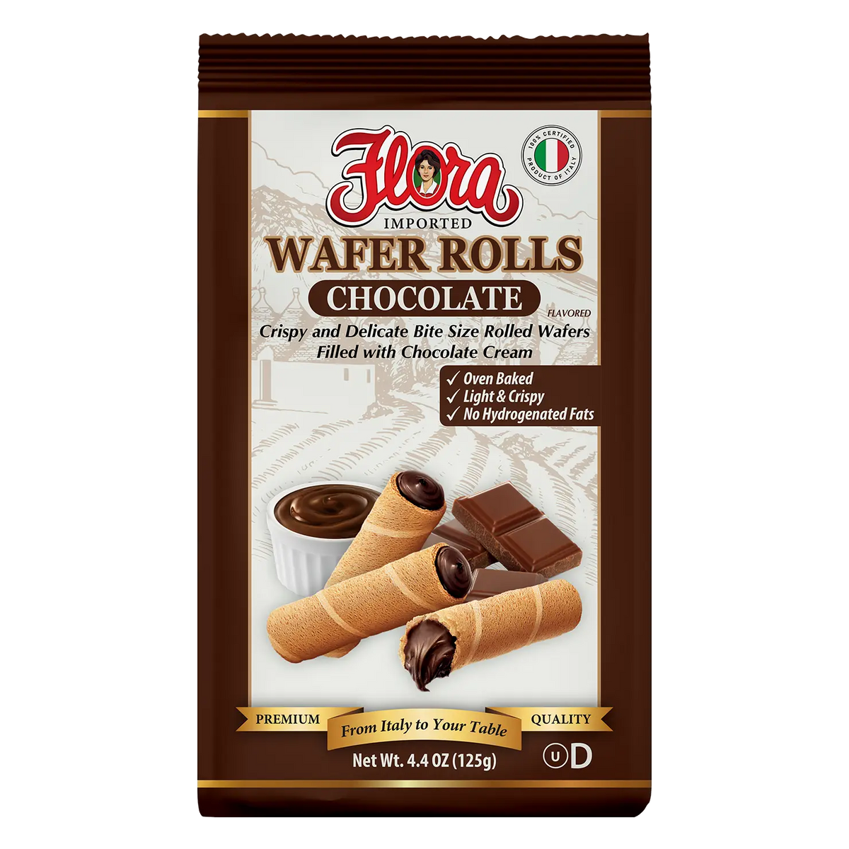 Wafers Rolls Chocolate – Flora Foods