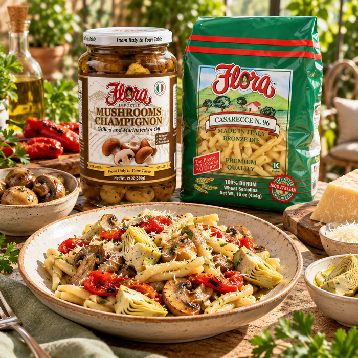 Savory Mushroom Depth — Garden Primavera Casarecce Pantry Selection