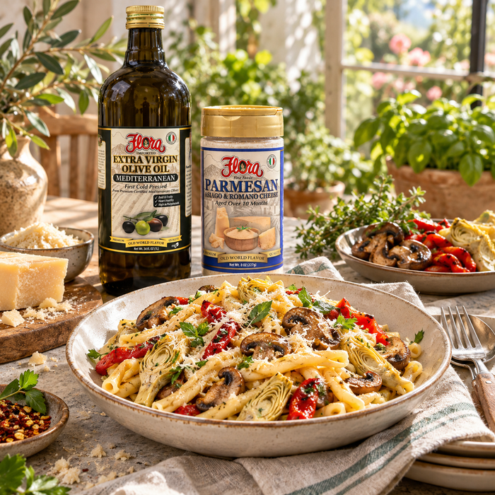 Toss, Finish, Share — Garden Primavera Casarecce Pantry Selection