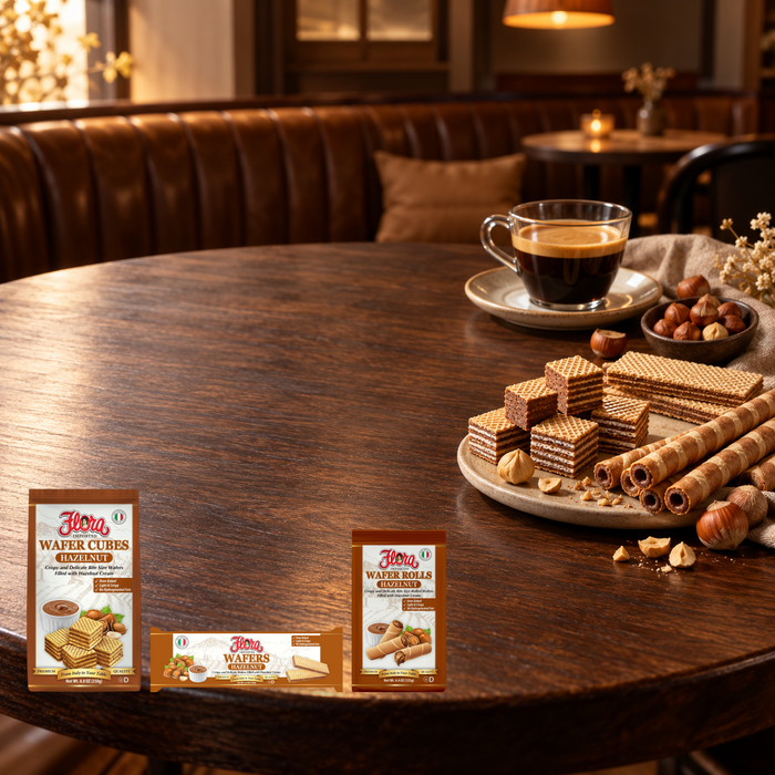 Hazelnut Café Gift Box — Three Ways to Wafer
