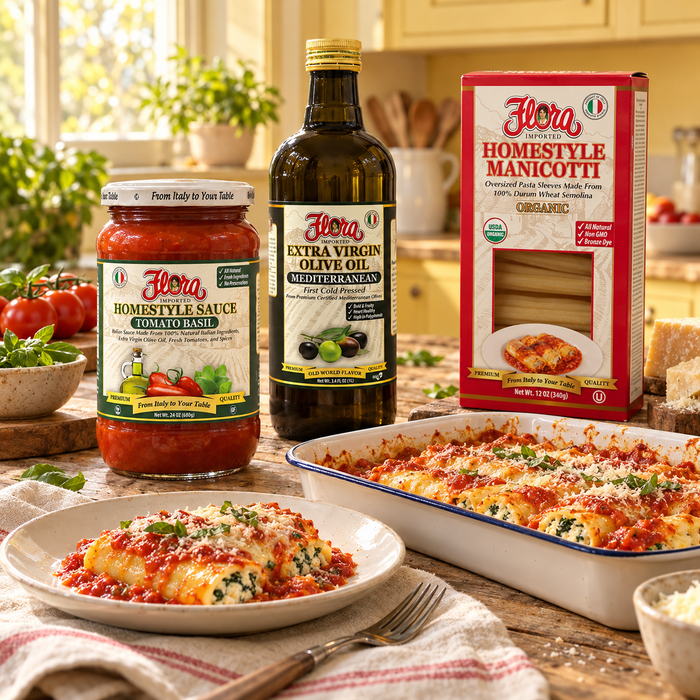Homestyle Manicotti Bake-at-Home Set — From Pantry to Oven