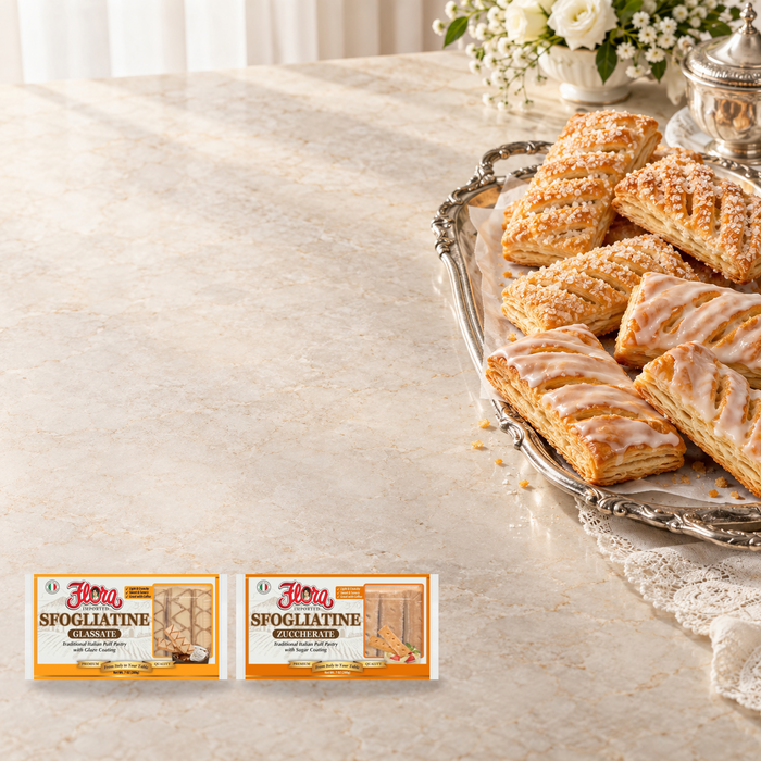 Italian Puff Pastry Quartet — Two Sfogliatini Finishes