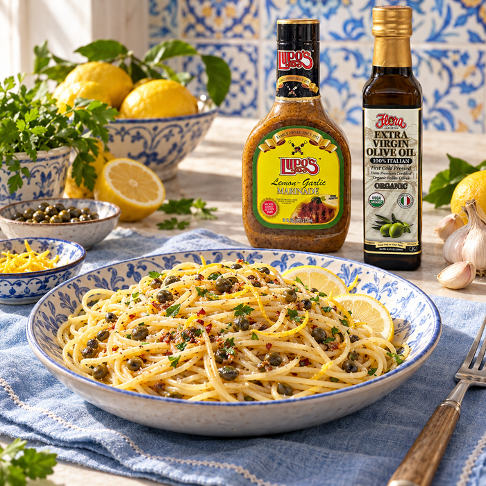 A Lemon-Garlic Lift — Lemon Caper & Anchovy Coastal Cooking Kit