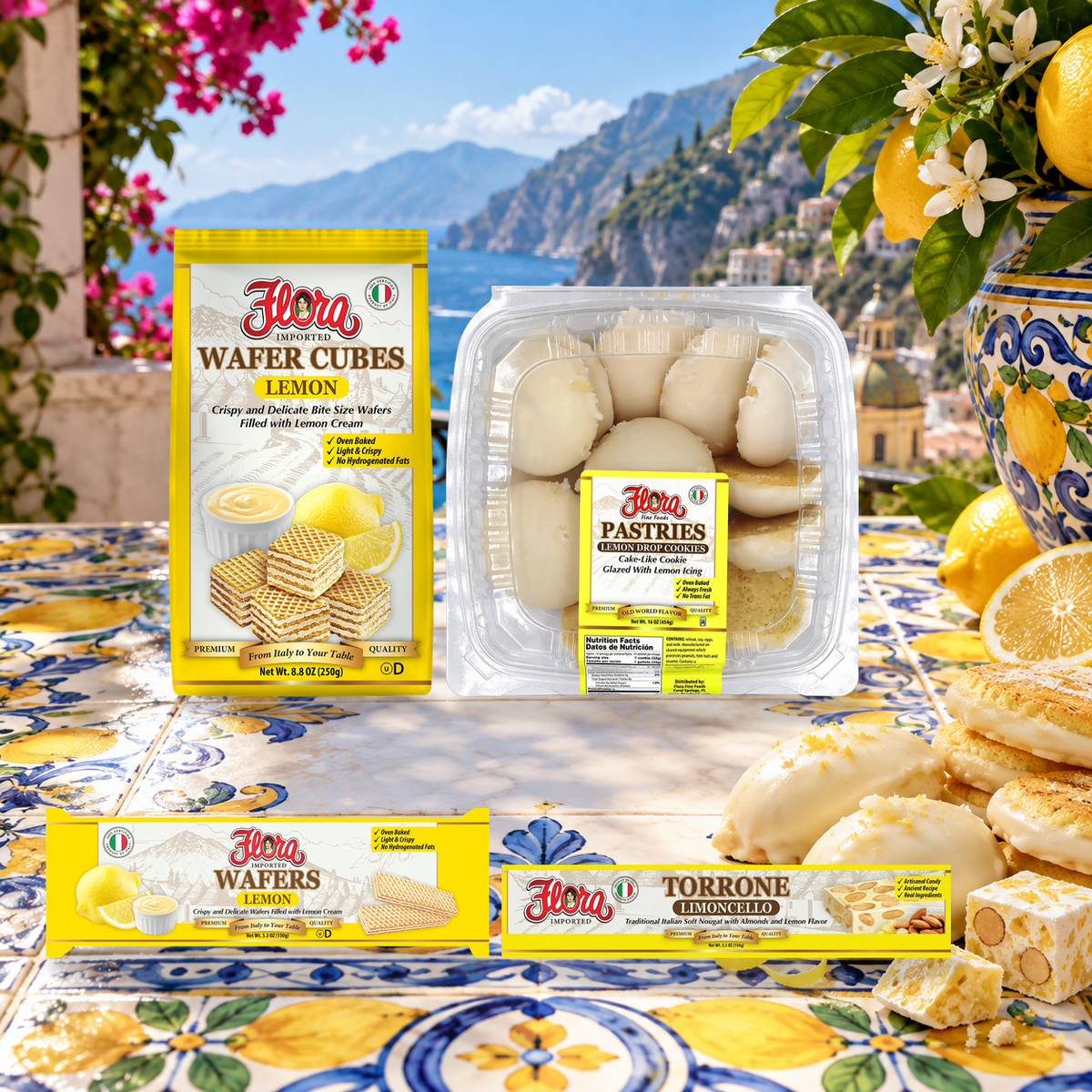 Lemon Dolce Tasting Box — included Flora products