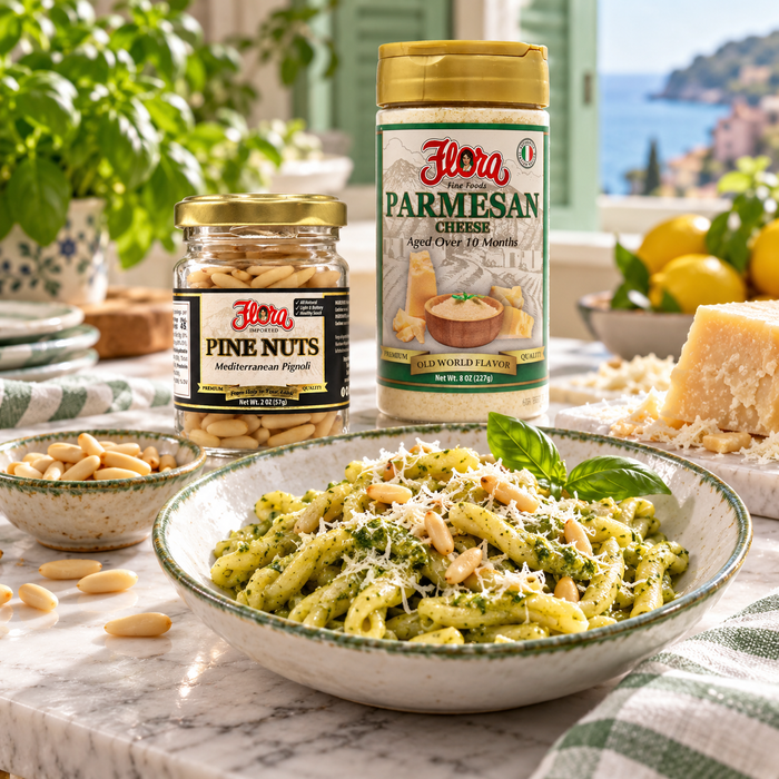 Ligurian Casarecce Pesto Kitchen Set — Pine Nuts & Parmesan
