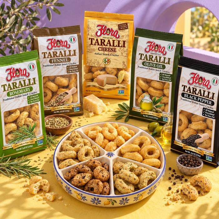 Love Knots Five-Flavor Taralli Flight — serving detail one