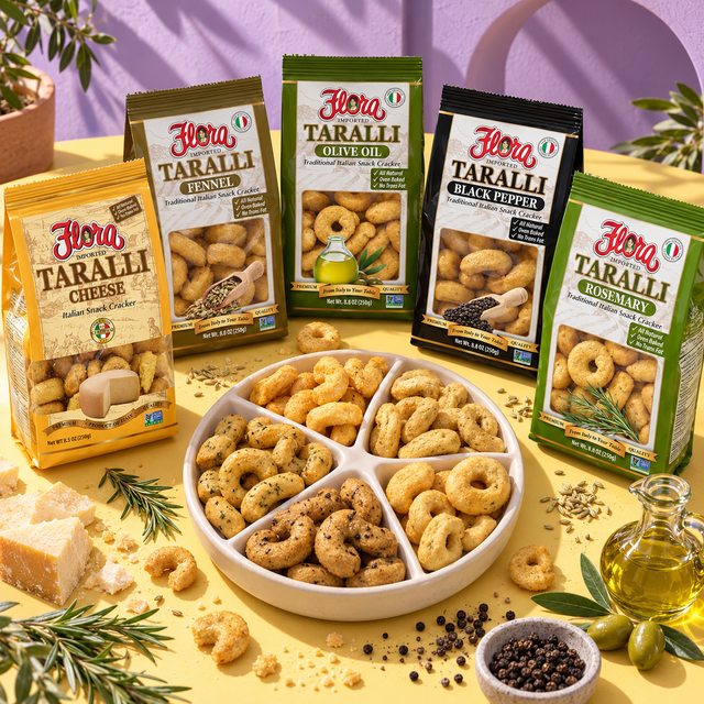 Love Knots Five-Flavor Taralli Flight — included products